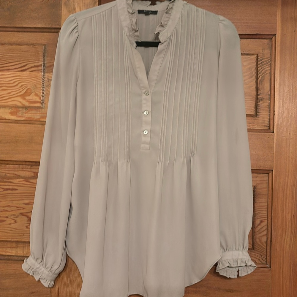 Taupe gray blouse